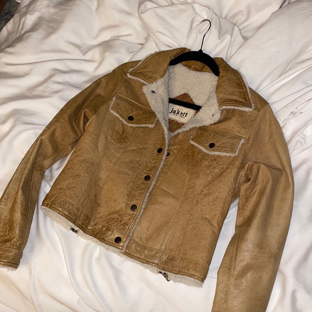 Tan leather Jacket